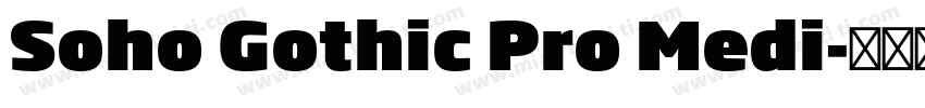 Soho Gothic Pro Medi字体转换
